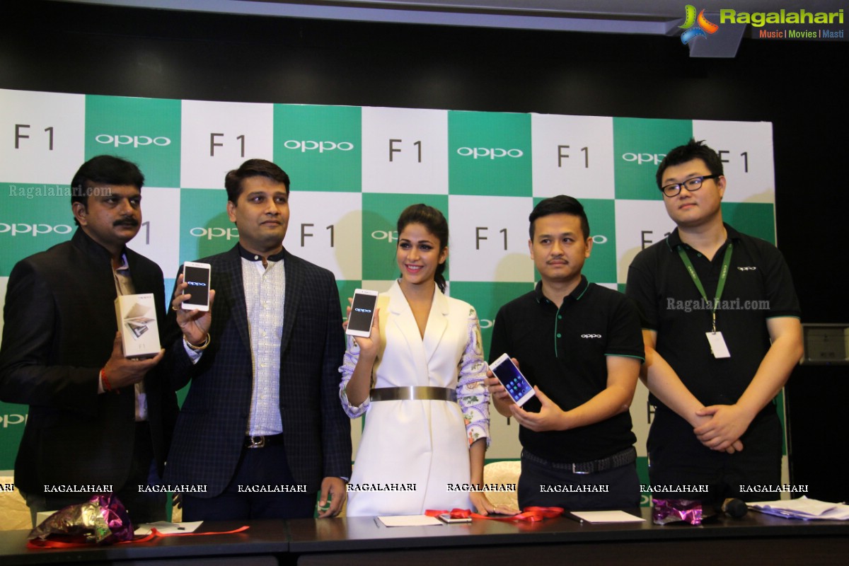 Lavanya Tripathi launches Oppo Mobile at Park Hyatt, Hyderabad