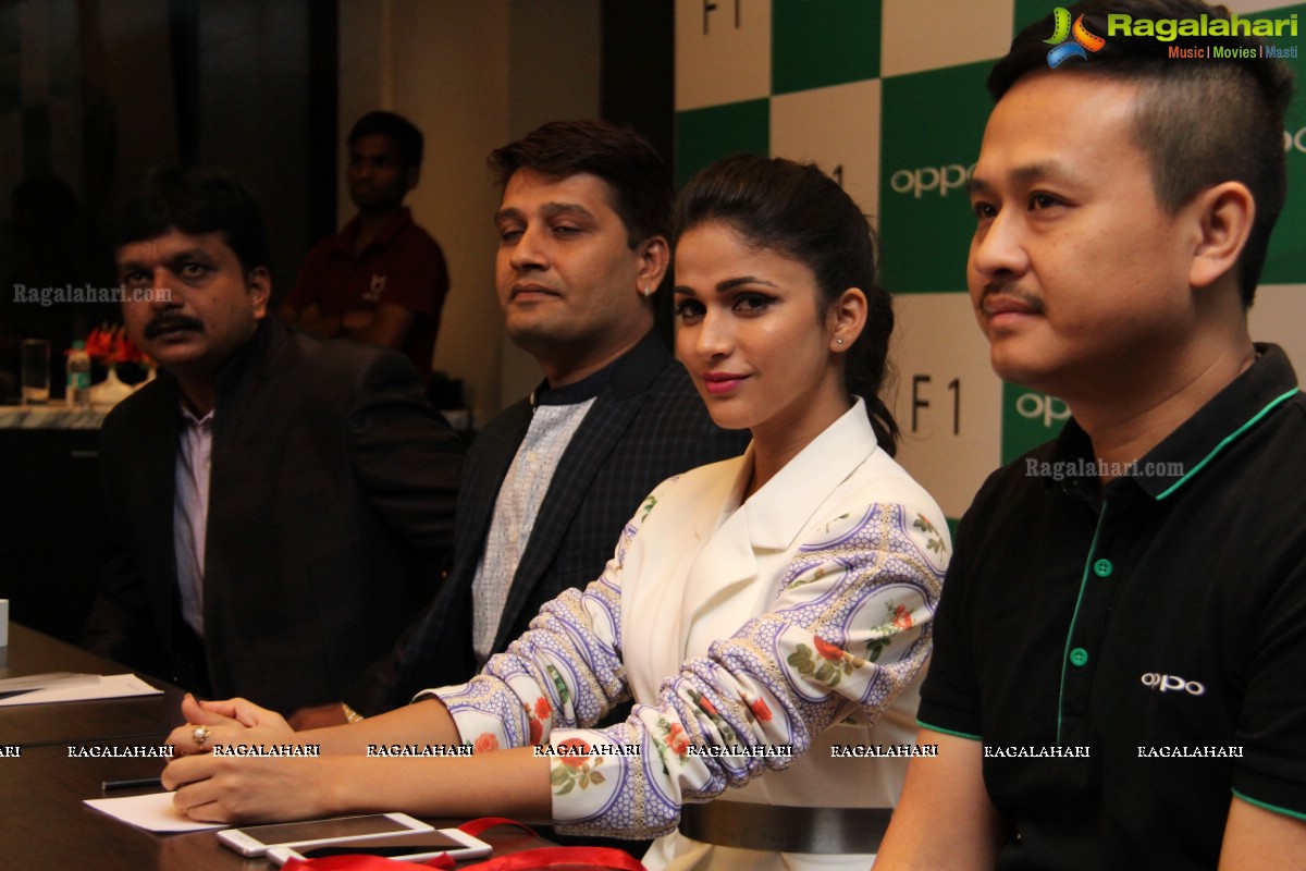 Lavanya Tripathi launches Oppo Mobile at Park Hyatt, Hyderabad