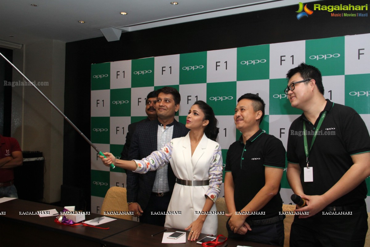 Lavanya Tripathi launches Oppo Mobile at Park Hyatt, Hyderabad