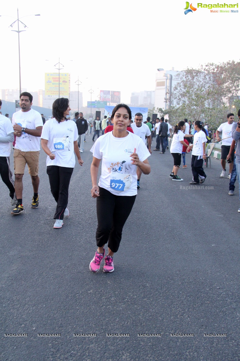 Startup 5K Run at Raahgiri Day - January 31, 2016