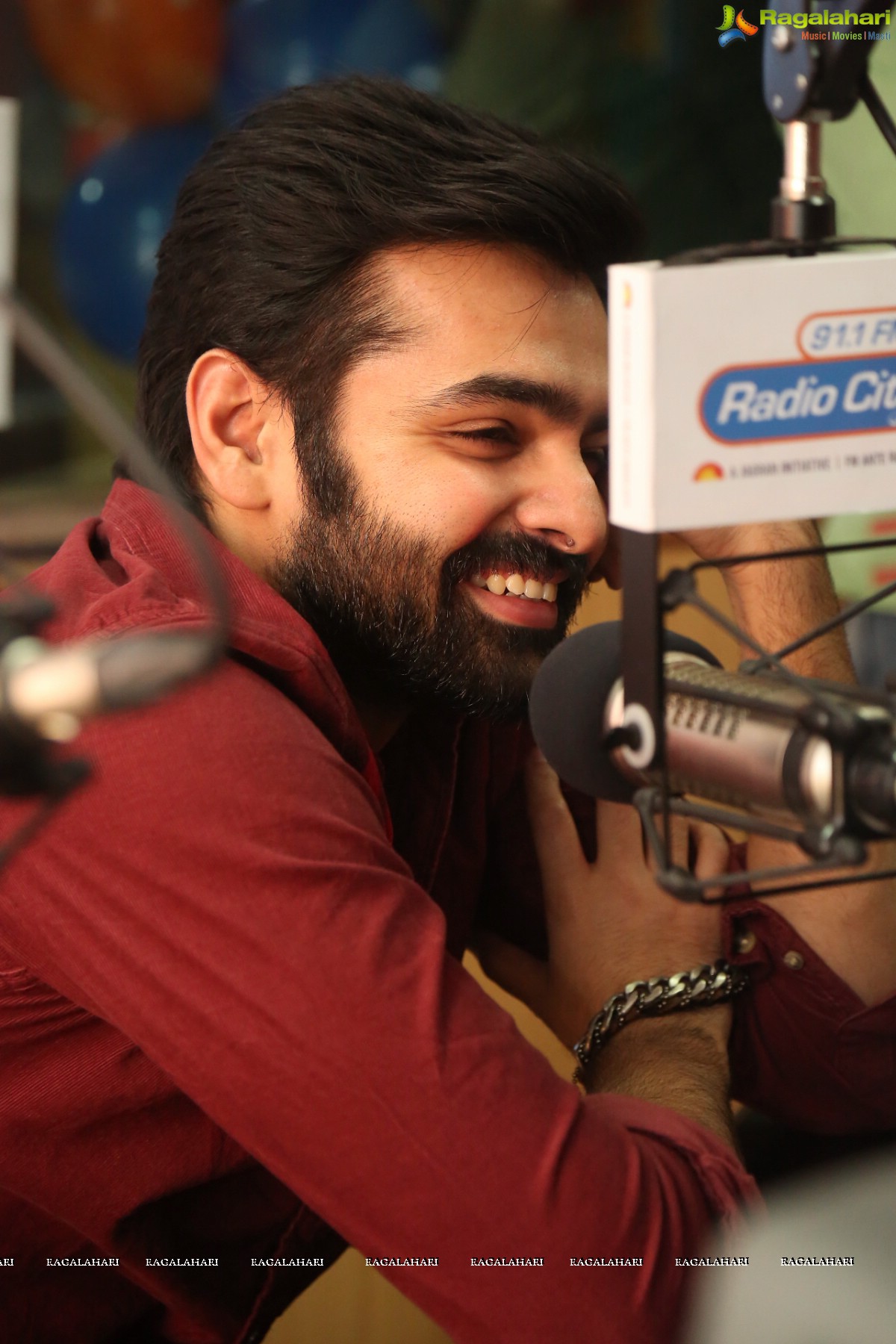 Ram Pothineni at 91.1 FM Radio City, Hyderabad