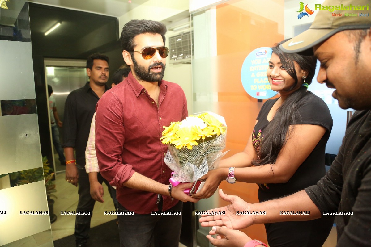 Ram Pothineni at 91.1 FM Radio City, Hyderabad