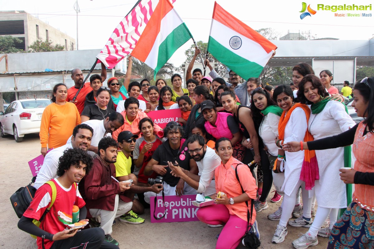 Republic of Pink Run celebrates Pinkathon Hyderabad with Milind Soman