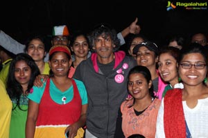 Milind Soman Pinkathon Hyderabad