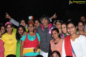 Milind Soman Pinkathon Hyderabad