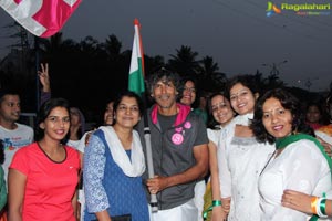 Milind Soman Pinkathon Hyderabad