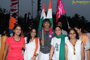 Milind Soman Pinkathon Hyderabad