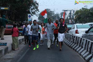 Milind Soman Pinkathon Hyderabad