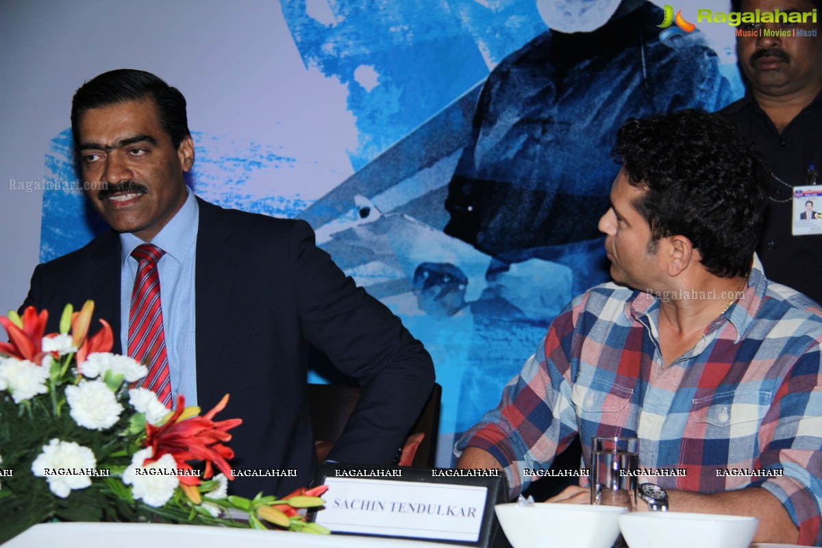 Sachin Tendulkar at Novo Nordisk Press Meet, Hyderabad