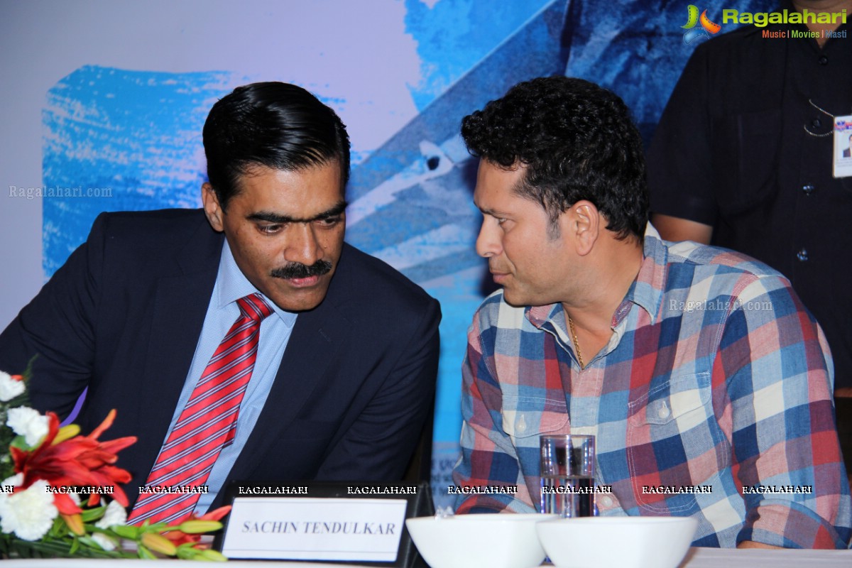 Sachin Tendulkar at Novo Nordisk Press Meet, Hyderabad