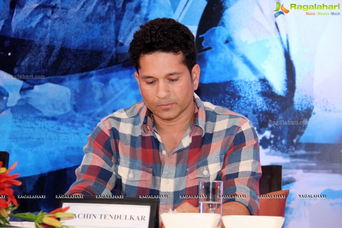 Sachin Tendulkar at Novo Nordisk Press Meet, Hyderabad