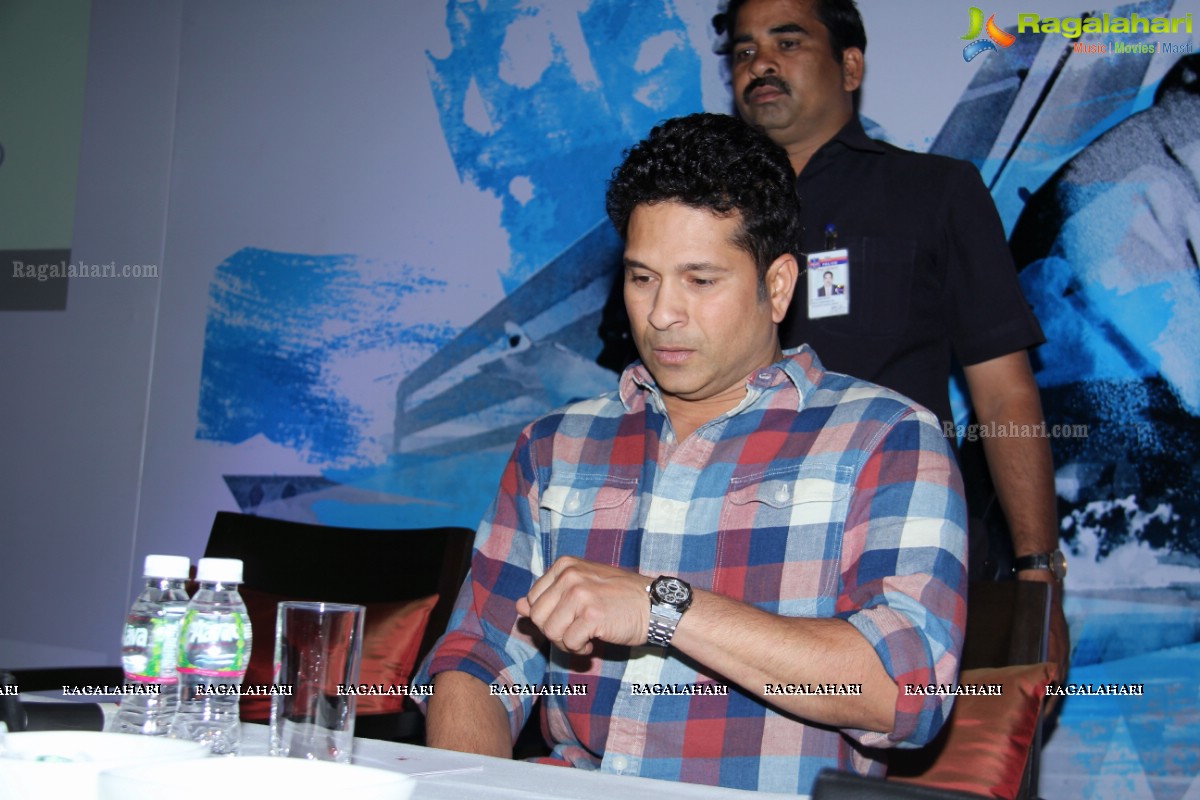 Sachin Tendulkar at Novo Nordisk Press Meet, Hyderabad