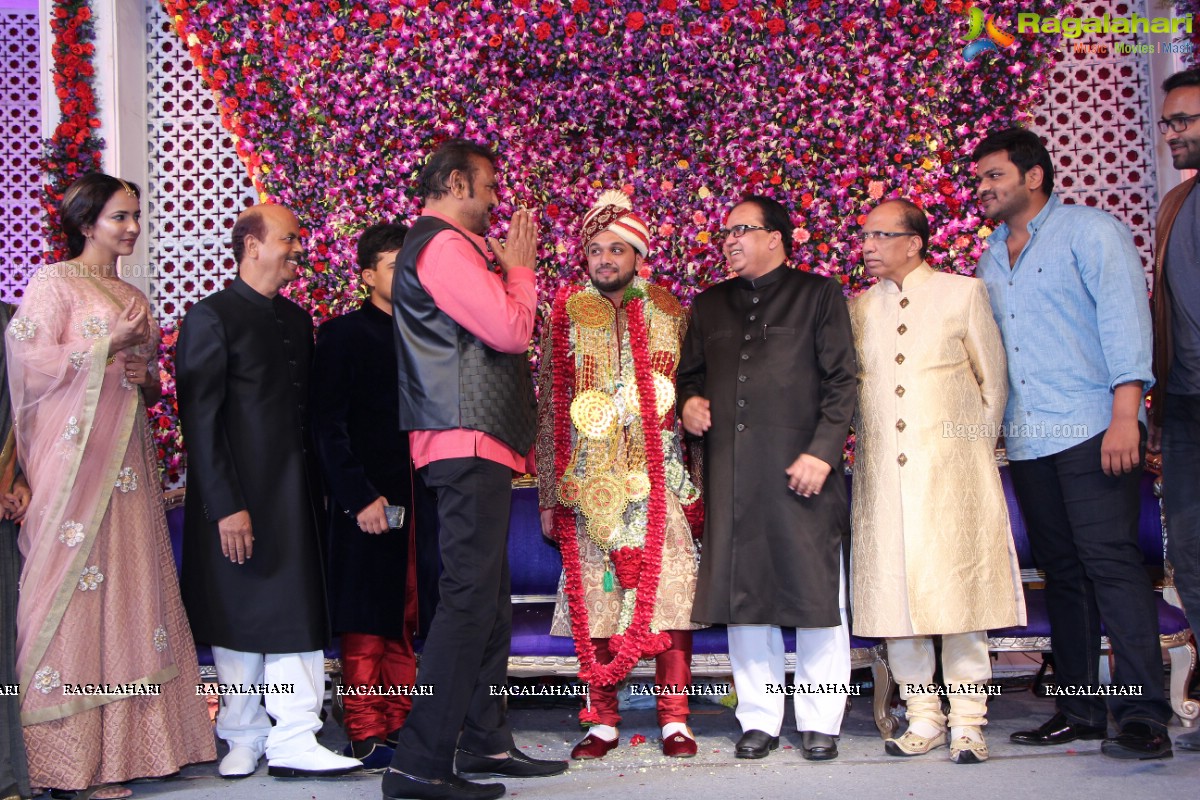 Grand Wedding of Khalid Shareef's Son Saif Khalid Shareef at S S Convention, Hyderabad