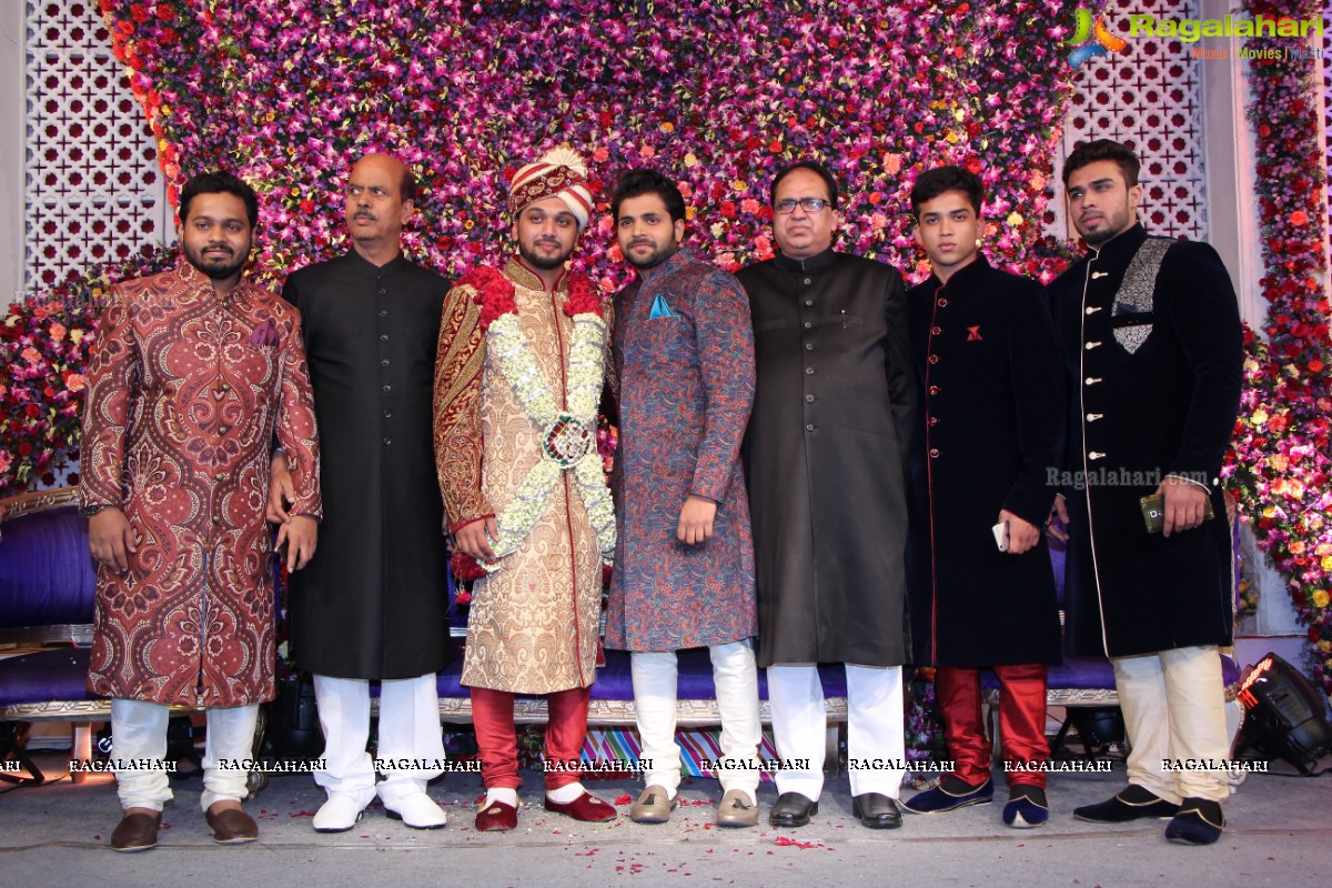 Grand Wedding of Khalid Shareef's Son Saif Khalid Shareef at S S Convention, Hyderabad