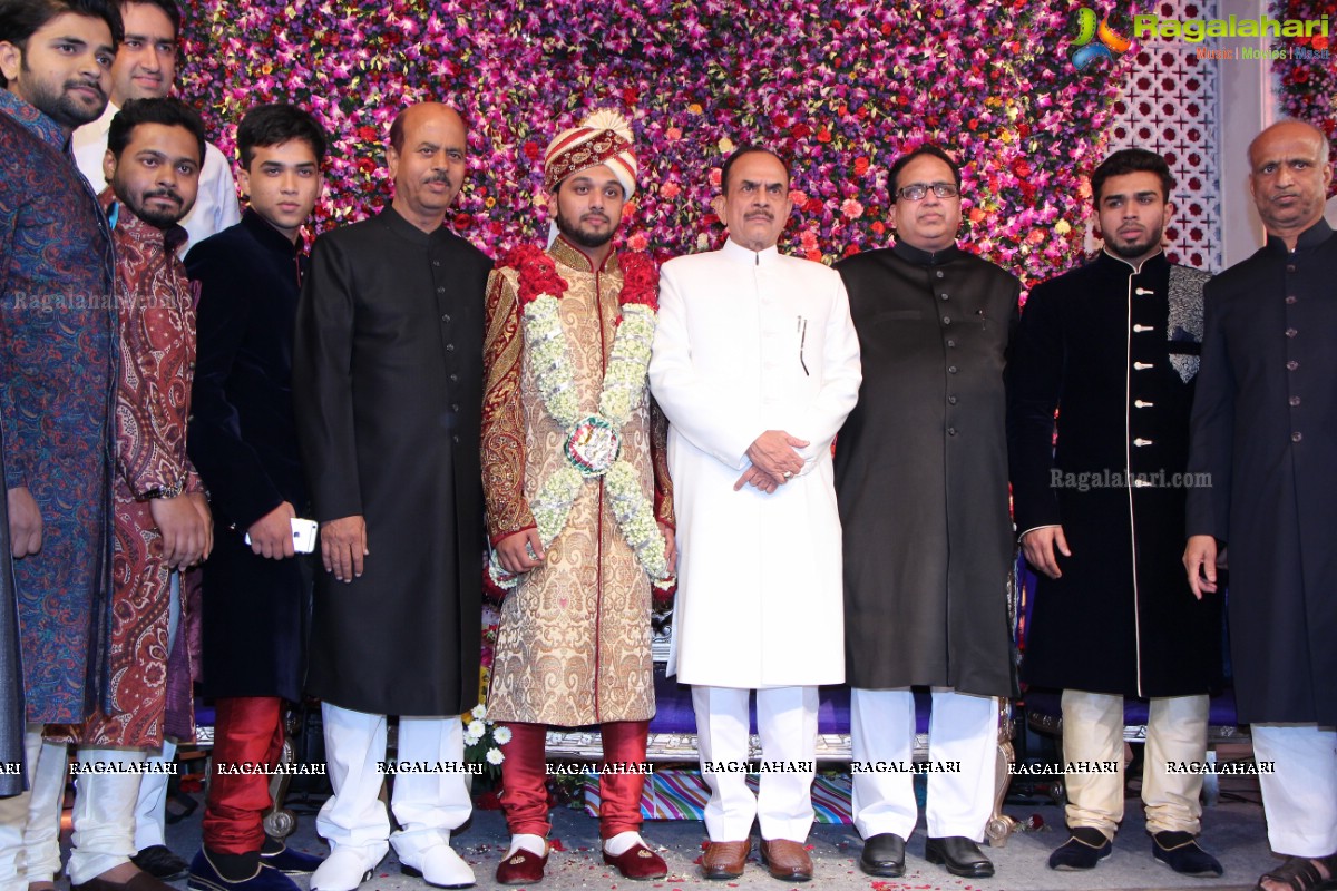 Grand Wedding of Khalid Shareef's Son Saif Khalid Shareef at S S Convention, Hyderabad