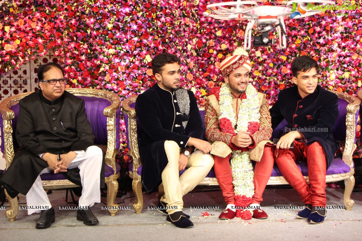 Grand Wedding of Khalid Shareef's Son Saif Khalid Shareef at S S Convention, Hyderabad