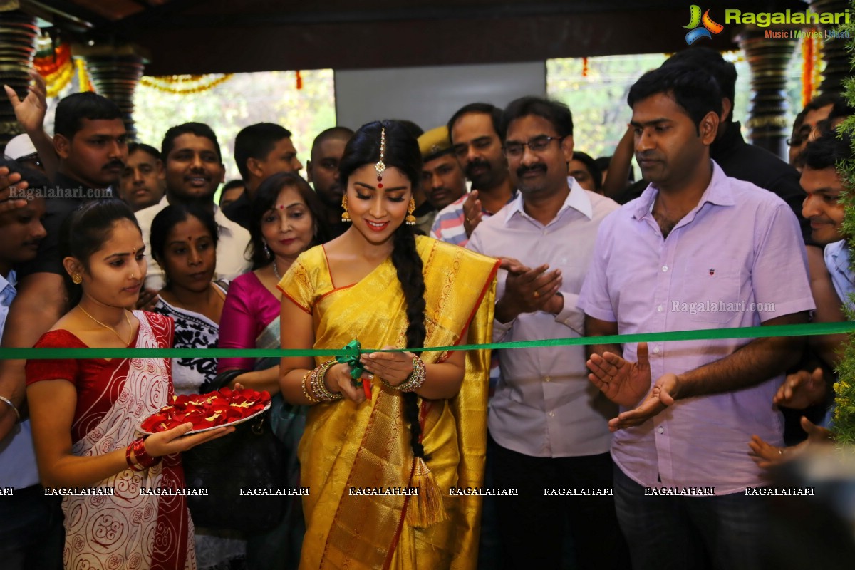 Shriya launches VRK Silks at Warangal