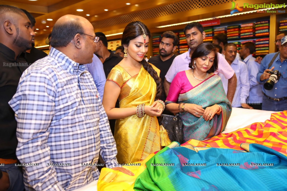 Shriya launches VRK Silks at Warangal