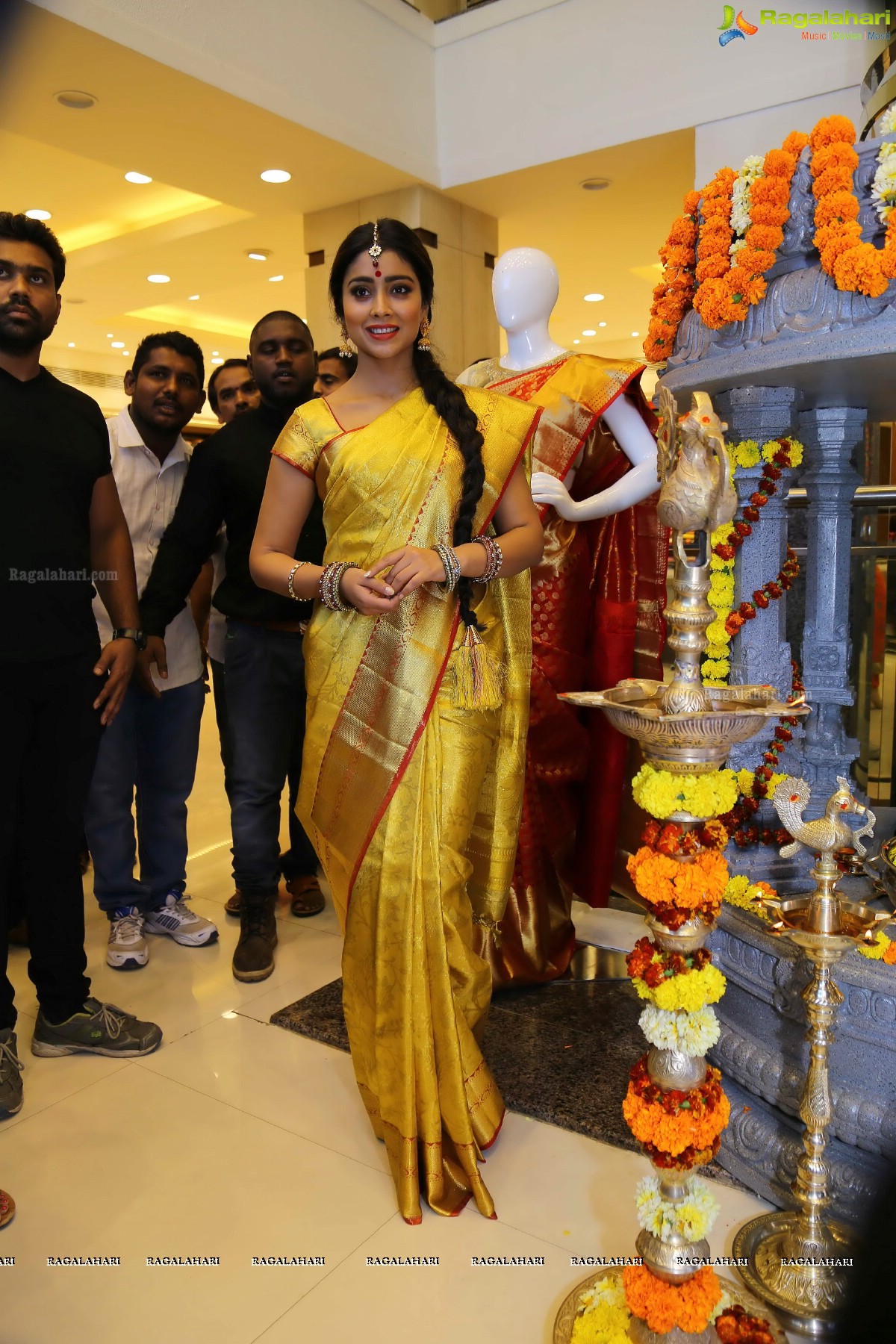 Shriya launches VRK Silks at Warangal