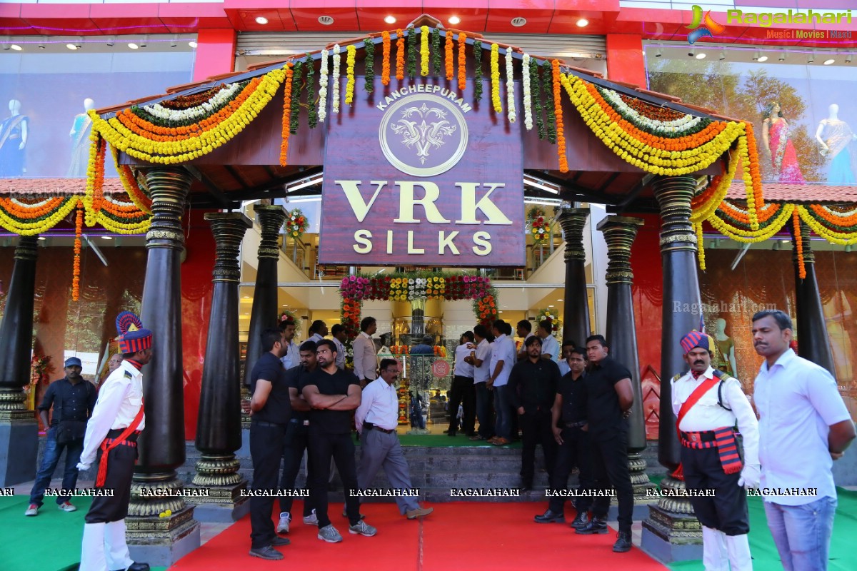 Shriya launches VRK Silks at Warangal