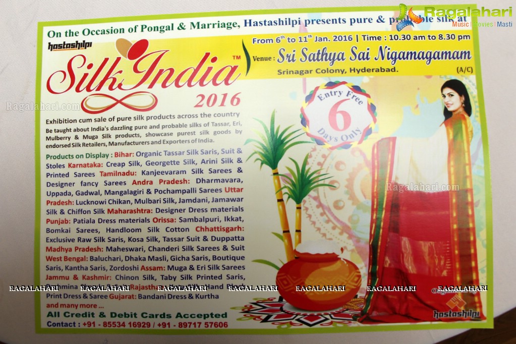 Sangeetha Kamath launches Silk India Expo 2016 in Hyderabad