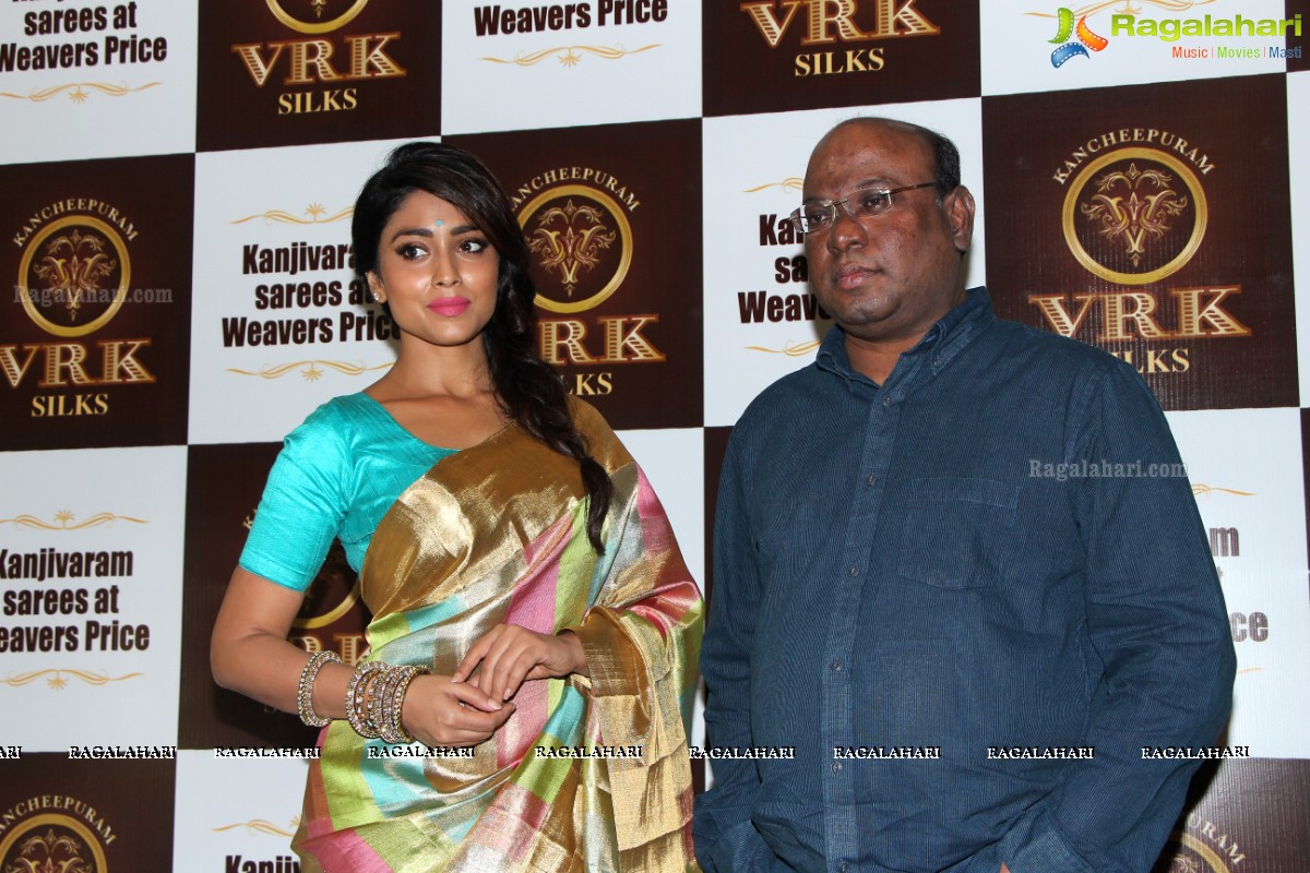 VRK Silks Press Meet with Shriya Saran at Taj Krishna, Hyderabad