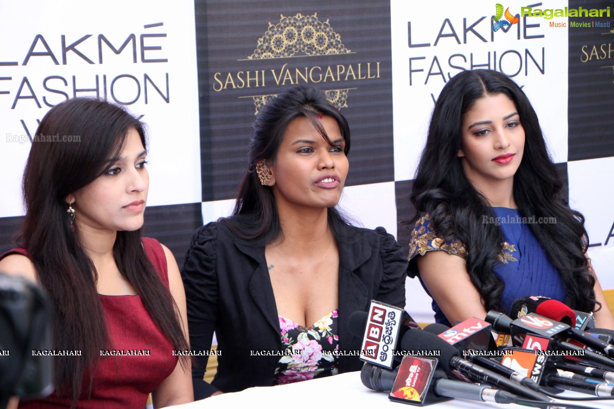 Lakme Fashion Week 2017 Press Meet at Mugdha Art Studio, Banjara Hills, Hyderabad