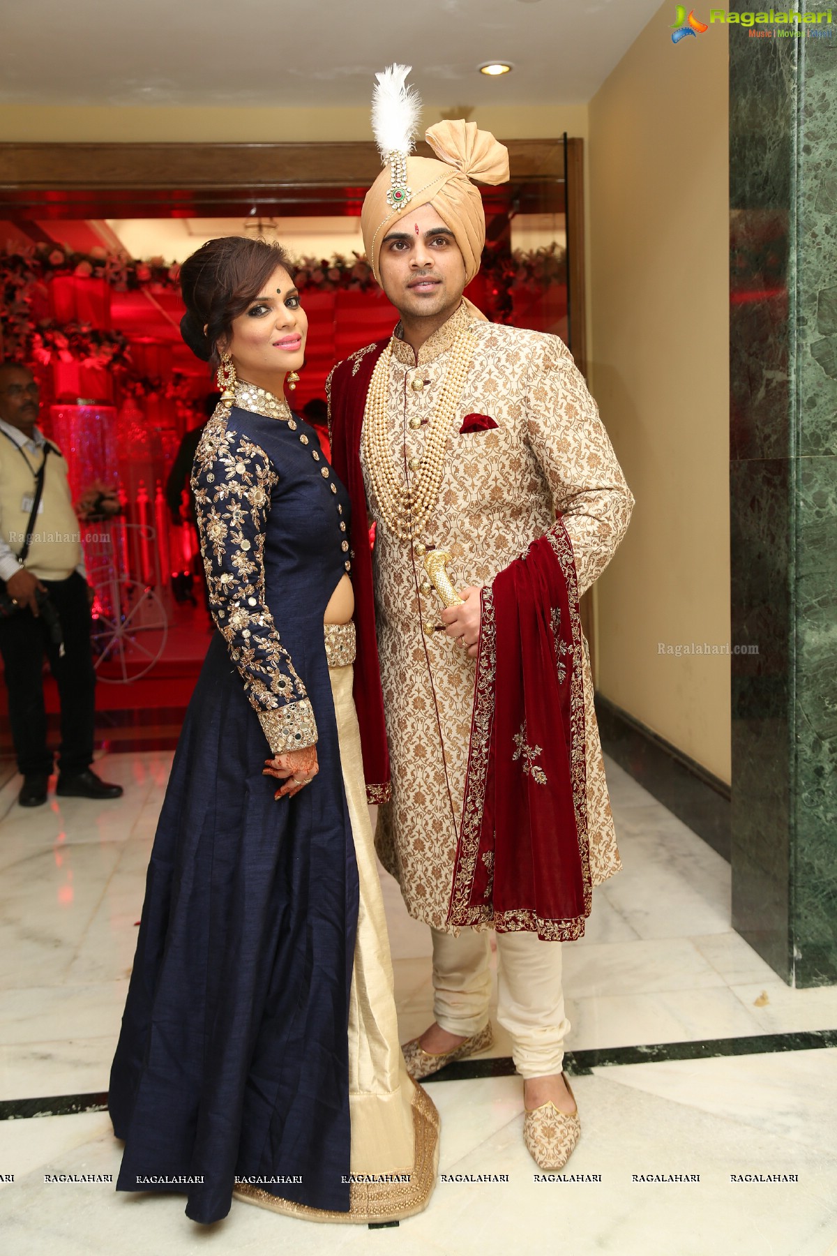 Ankush and Cindy Grand Wedding Reception Cermony at ITC Kakatiya