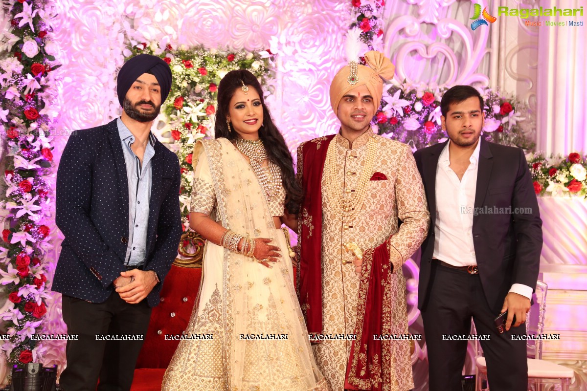 Ankush and Cindy Grand Wedding Reception Cermony at ITC Kakatiya