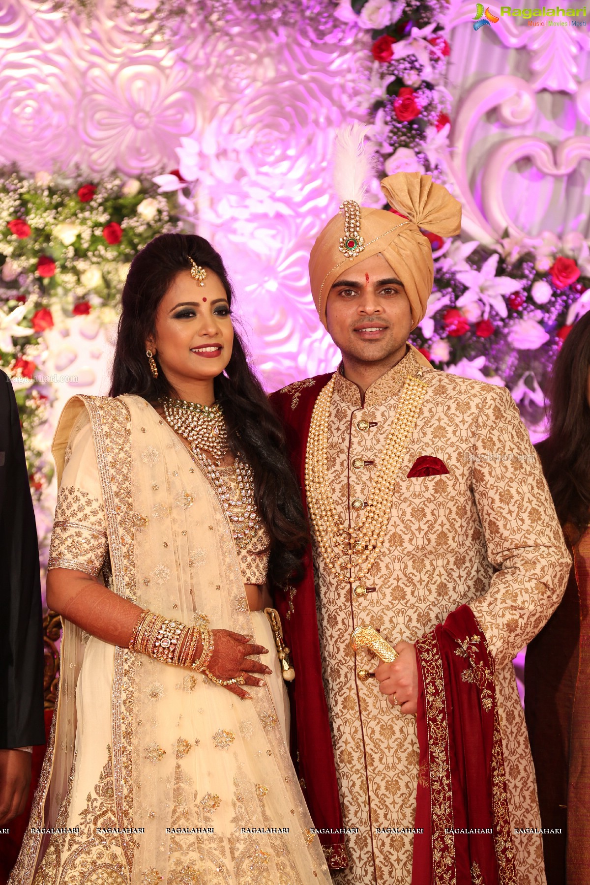 Ankush and Cindy Grand Wedding Reception Cermony at ITC Kakatiya