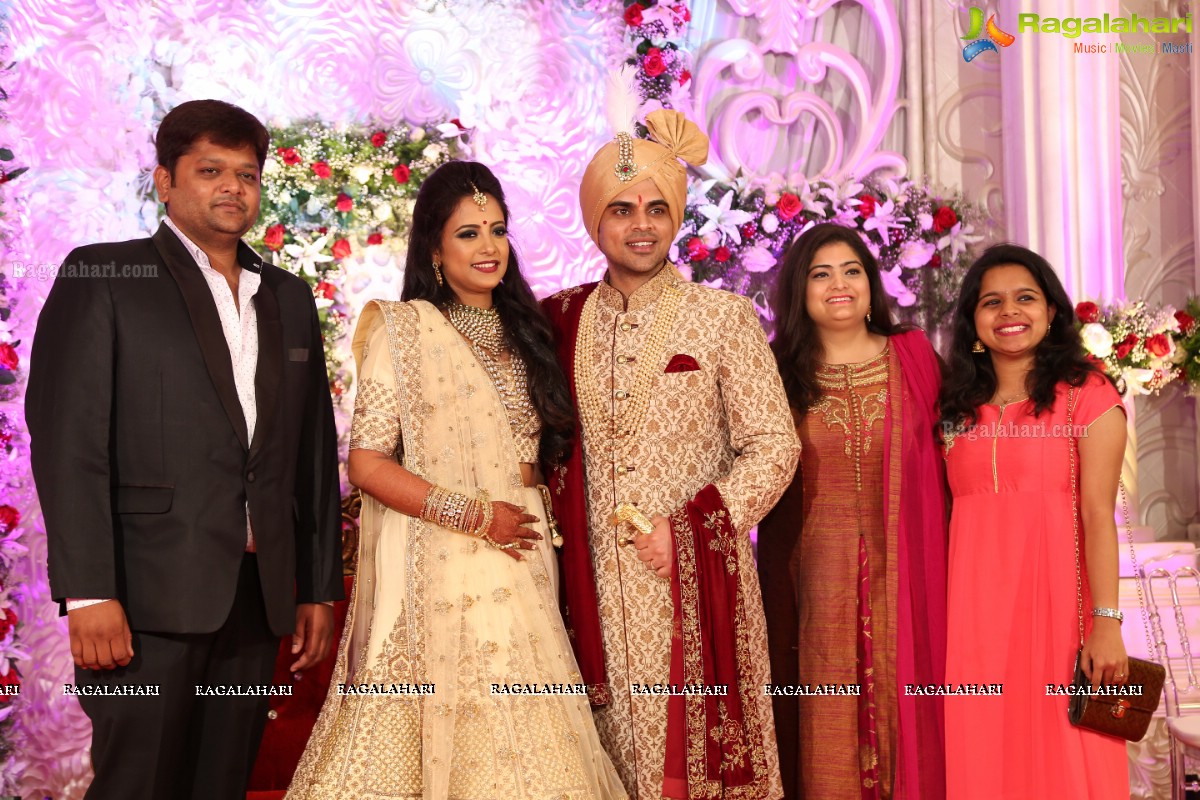 Ankush and Cindy Grand Wedding Reception Cermony at ITC Kakatiya