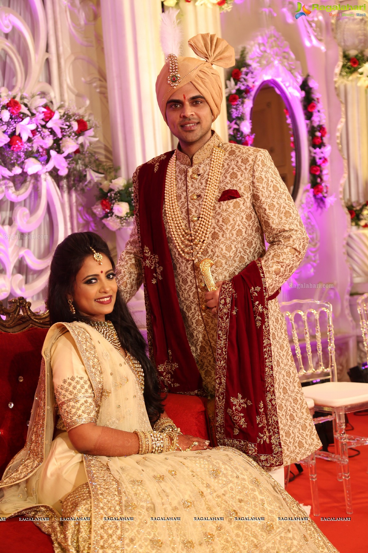 Ankush and Cindy Grand Wedding Reception Cermony at ITC Kakatiya