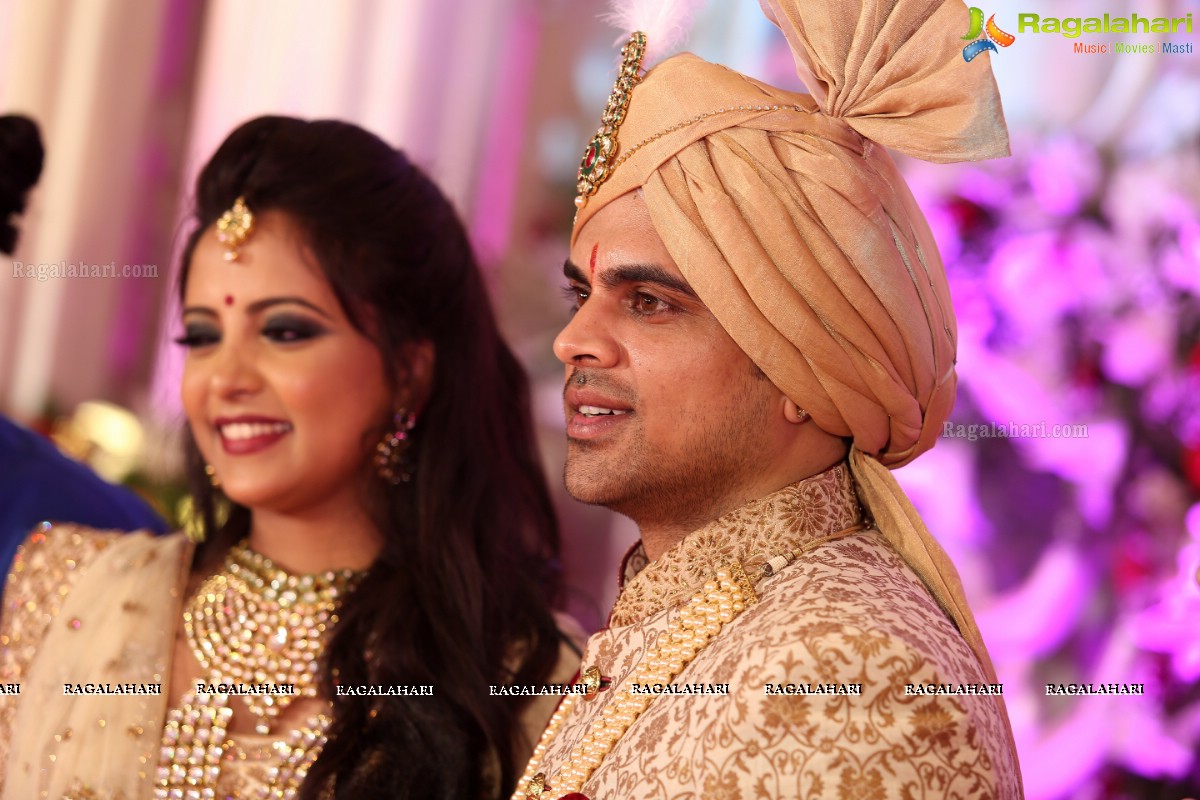 Ankush and Cindy Grand Wedding Reception Cermony at ITC Kakatiya