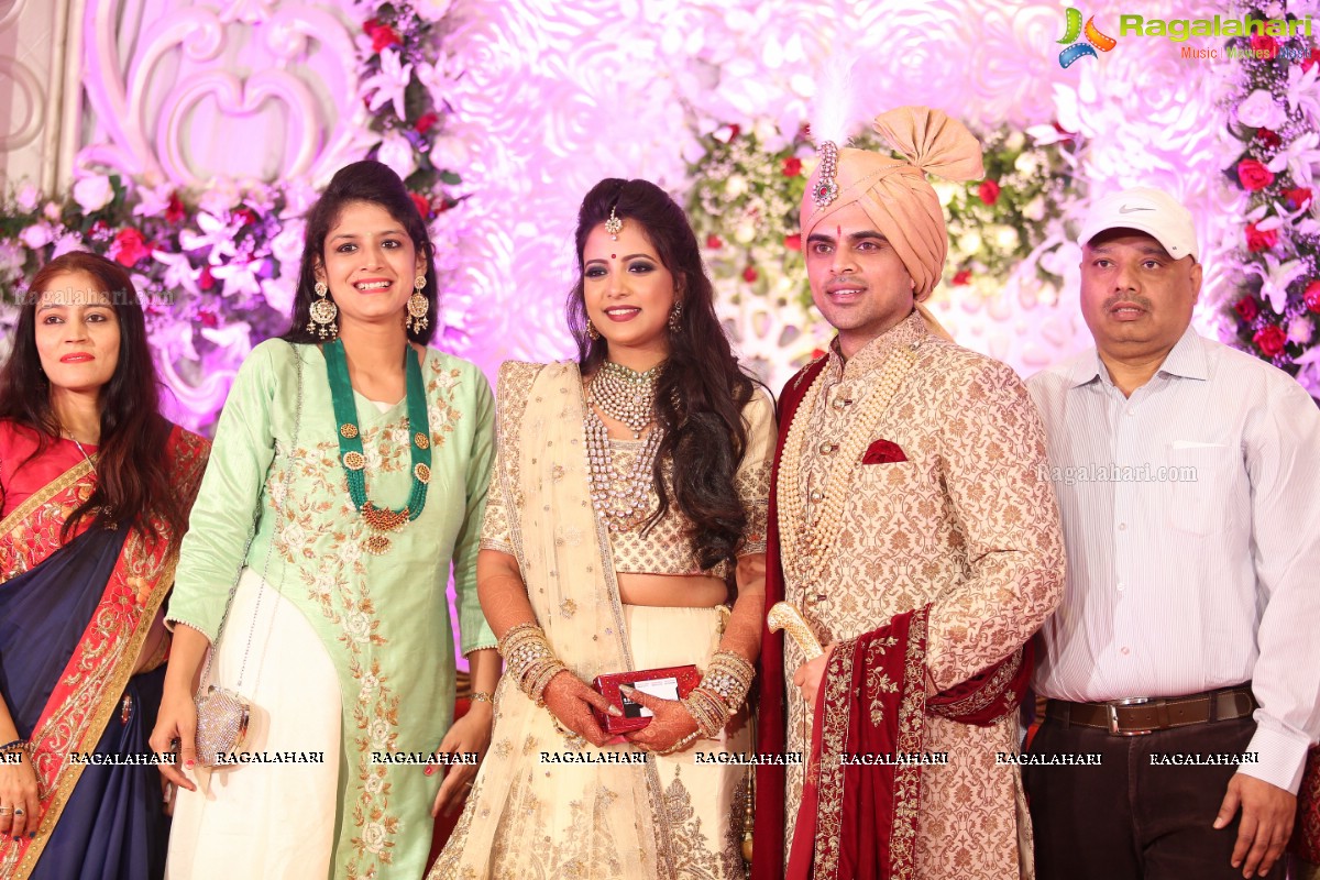 Ankush and Cindy Grand Wedding Reception Cermony at ITC Kakatiya