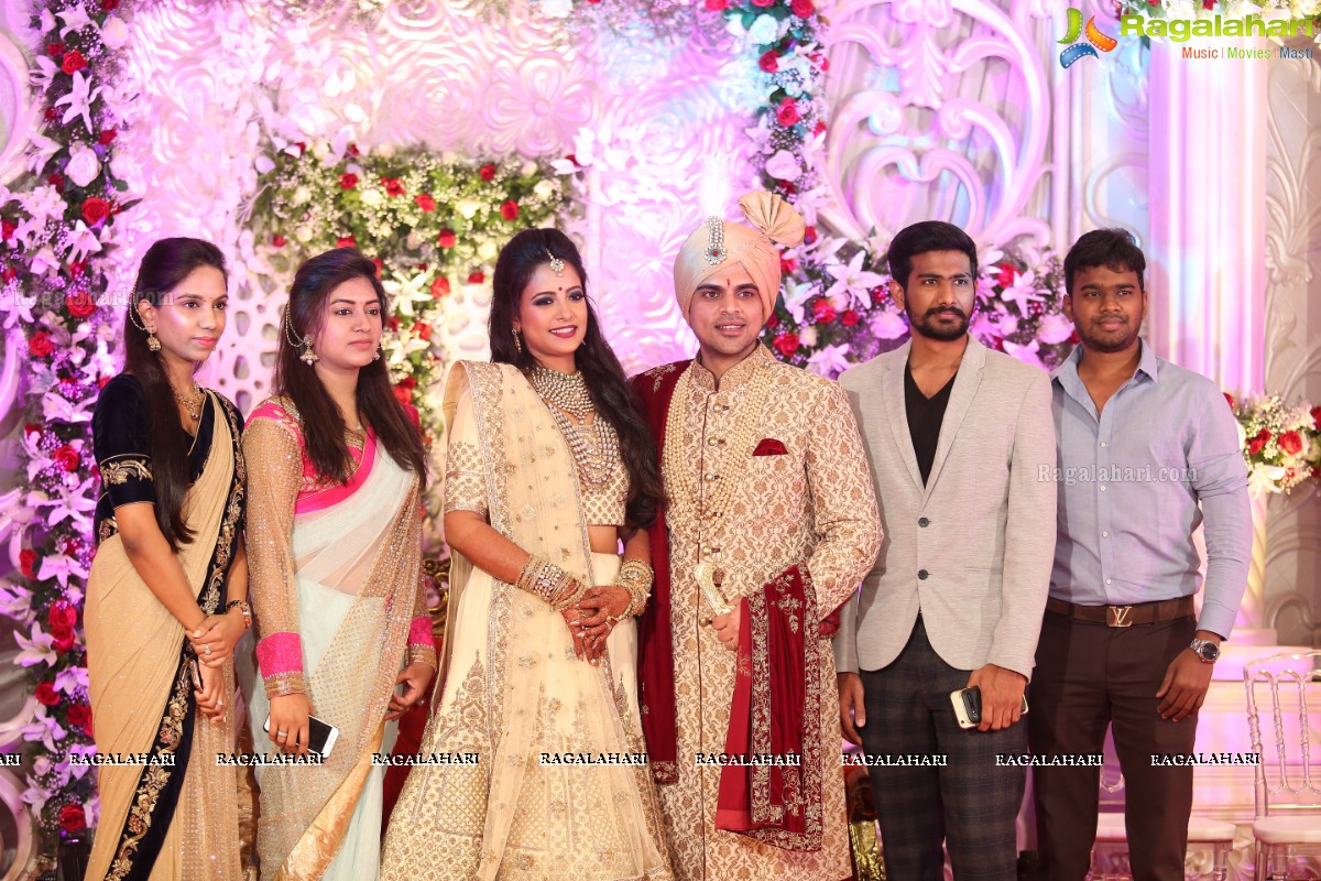 Ankush and Cindy Grand Wedding Reception Cermony at ITC Kakatiya