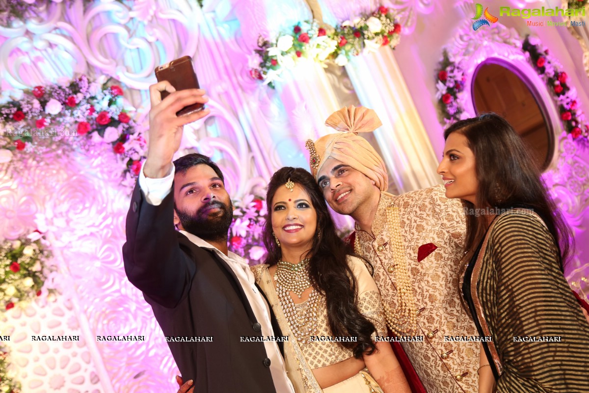 Ankush and Cindy Grand Wedding Reception Cermony at ITC Kakatiya