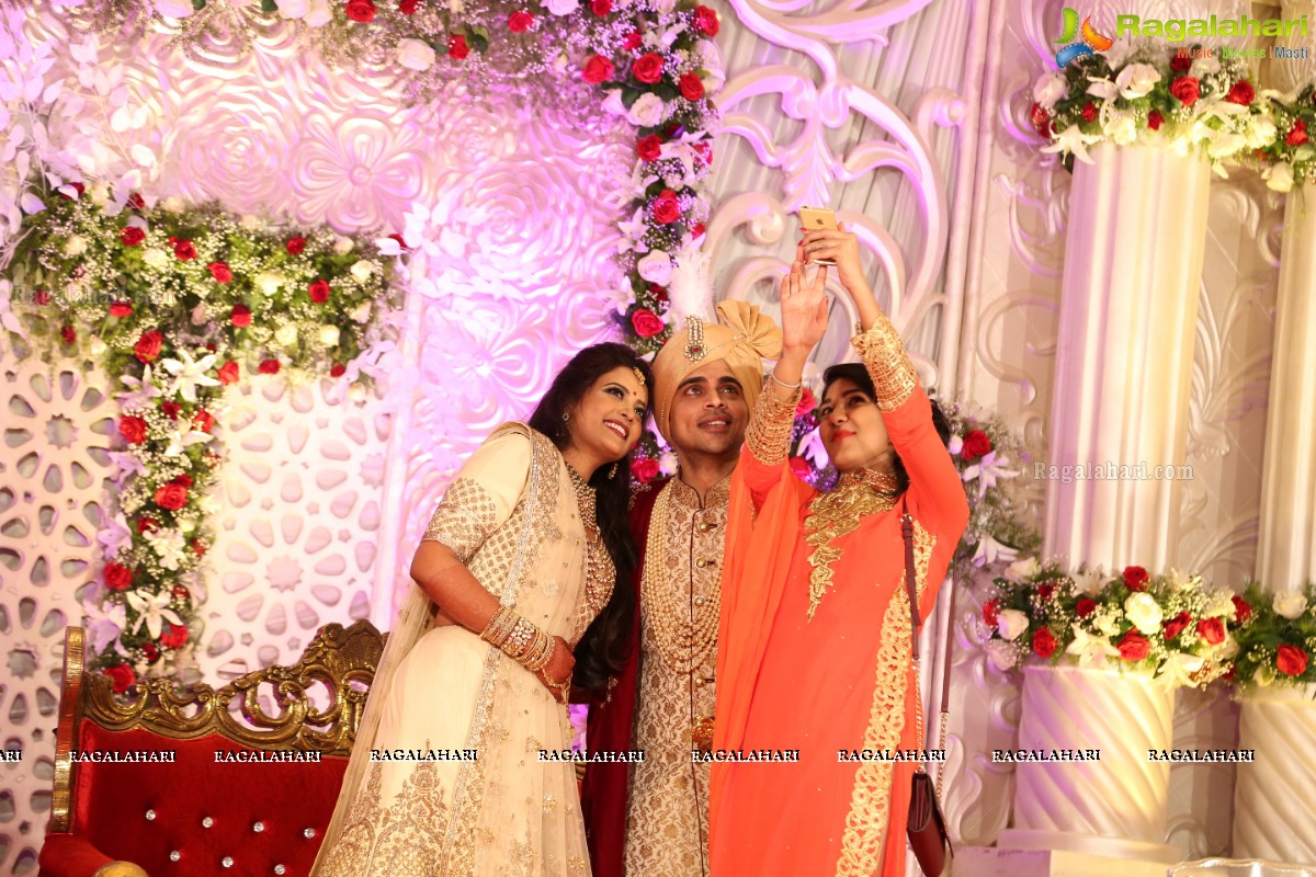 Ankush and Cindy Grand Wedding Reception Cermony at ITC Kakatiya