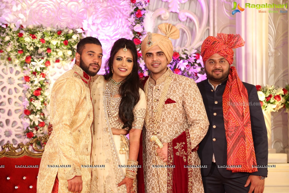 Ankush and Cindy Grand Wedding Reception Cermony at ITC Kakatiya