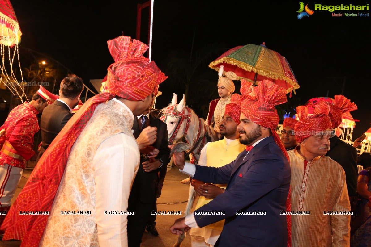 Ankush and Cindy Grand Wedding Reception Cermony at ITC Kakatiya