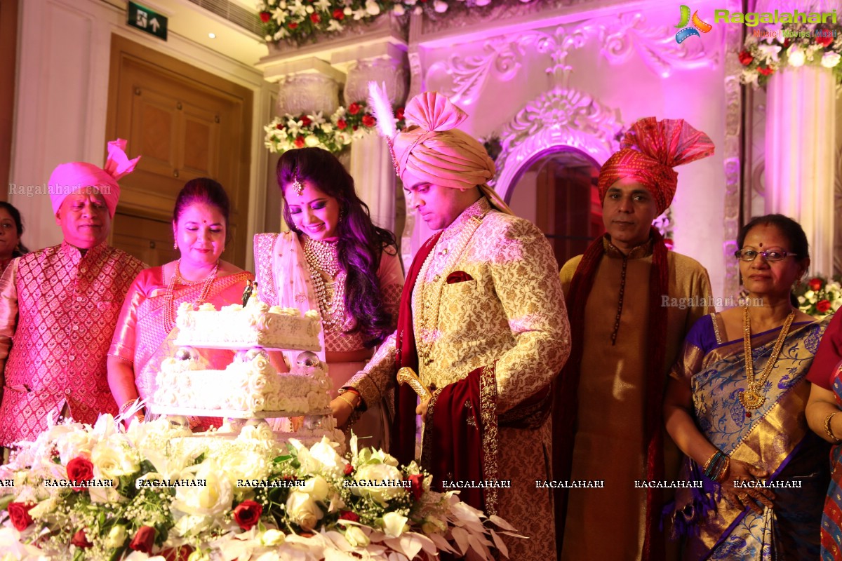 Ankush and Cindy Grand Wedding Reception Cermony at ITC Kakatiya