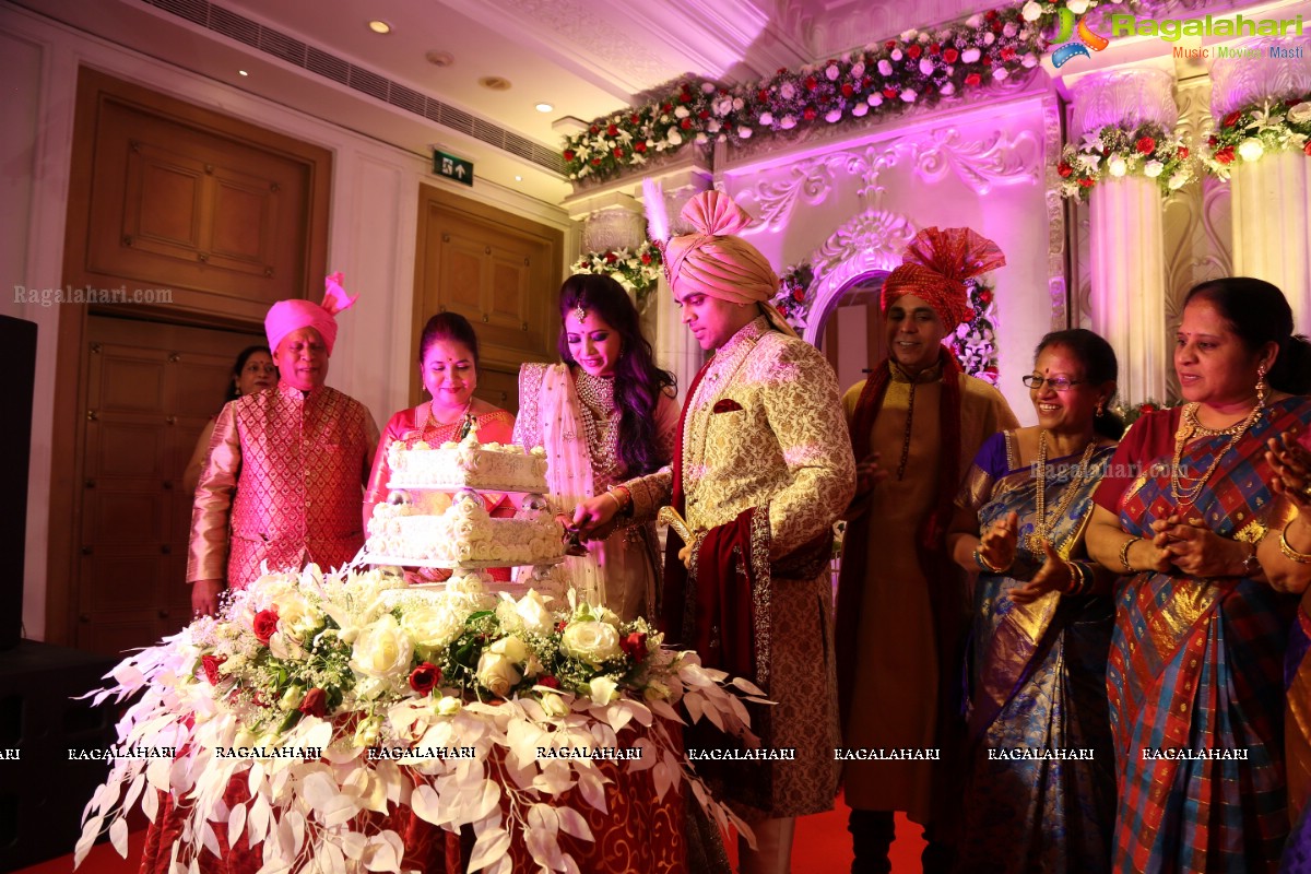 Ankush and Cindy Grand Wedding Reception Cermony at ITC Kakatiya