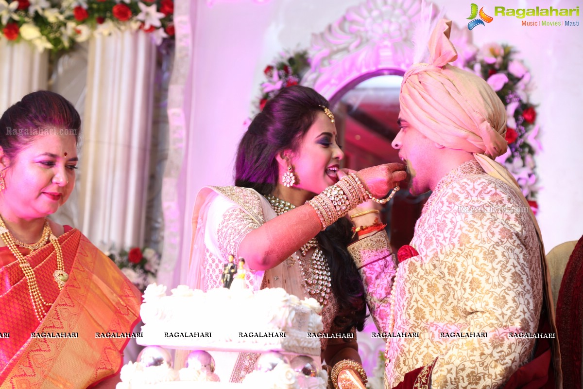 Ankush and Cindy Grand Wedding Reception Cermony at ITC Kakatiya