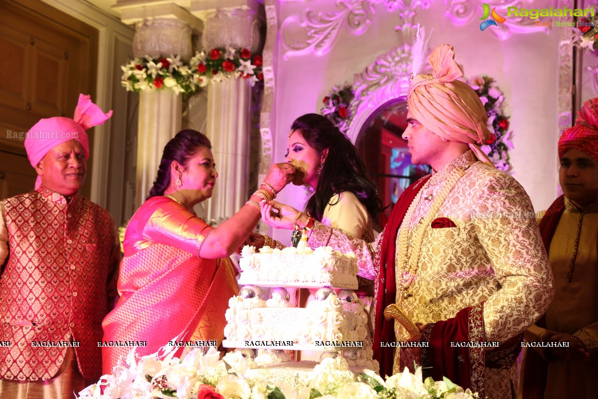 Ankush and Cindy Grand Wedding Reception Cermony at ITC Kakatiya