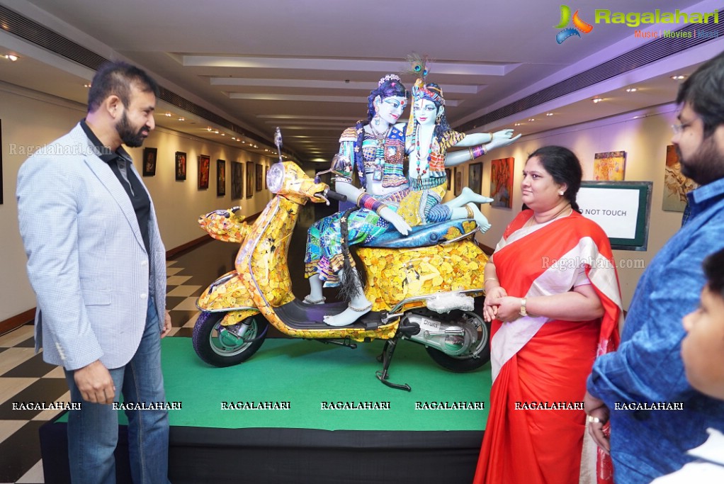 Art on Vespa by Saraswati L at Muse Art Gallery, Hyderabad