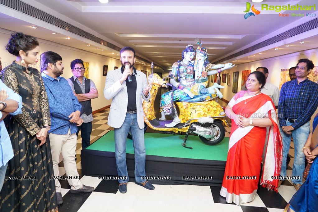 Art on Vespa by Saraswati L at Muse Art Gallery, Hyderabad