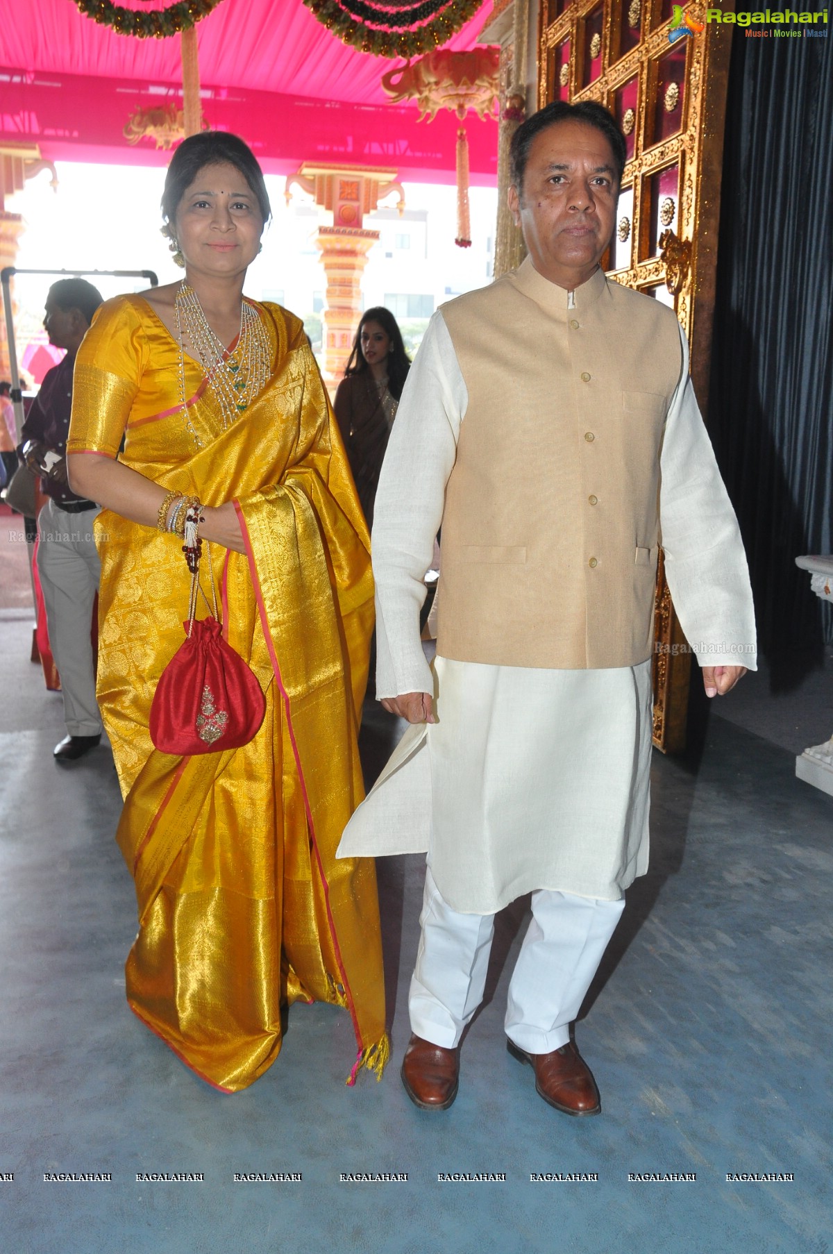 Grand Wedding of Keshav Reddy with Veena Reddy at GMR Grounds, Hyderabad