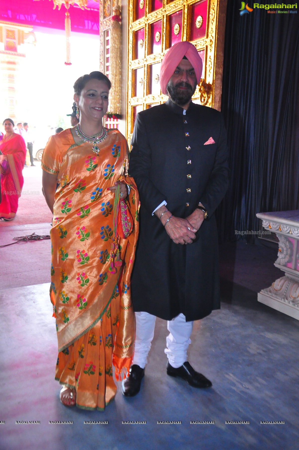 Grand Wedding of Keshav Reddy with Veena Reddy at GMR Grounds, Hyderabad