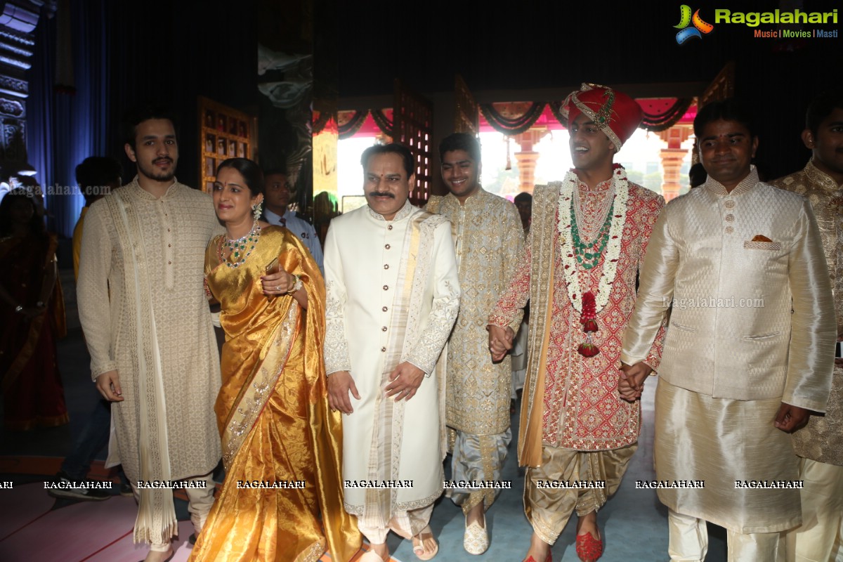 Grand Wedding of Keshav Reddy with Veena Reddy at GMR Grounds, Hyderabad