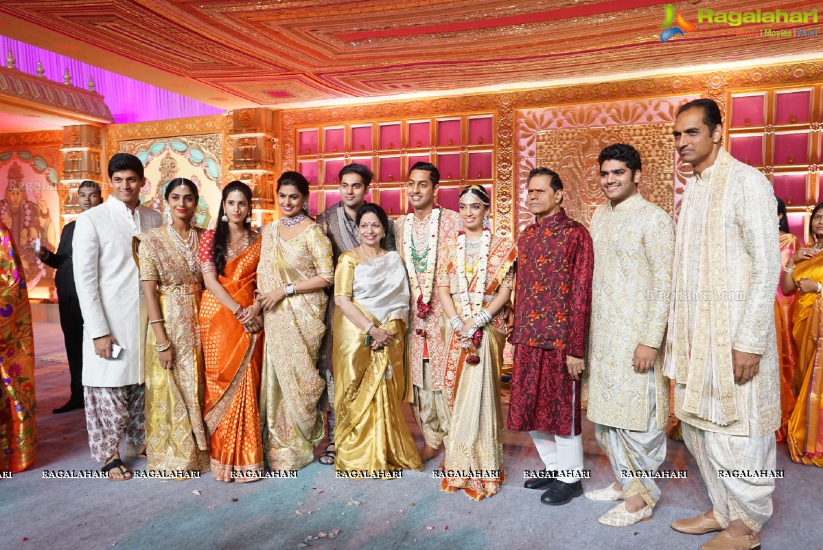 Grand Wedding of Keshav Reddy with Veena Reddy at GMR Grounds, Hyderabad