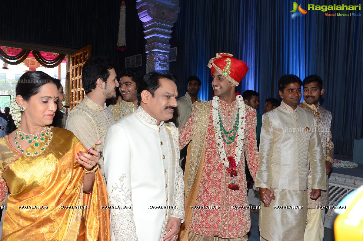 Grand Wedding of Keshav Reddy with Veena Reddy at GMR Grounds, Hyderabad